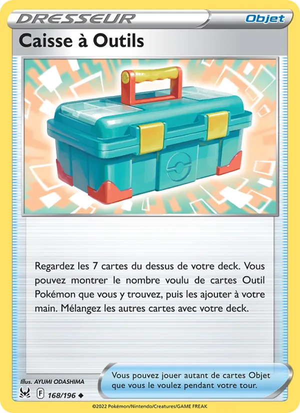 Carte Pokémon Caisse à Outils de l'extension Origine Perdue