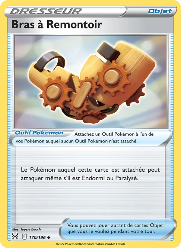 Carte Pokémon Bras à Remontoir de l'extension Origine Perdue