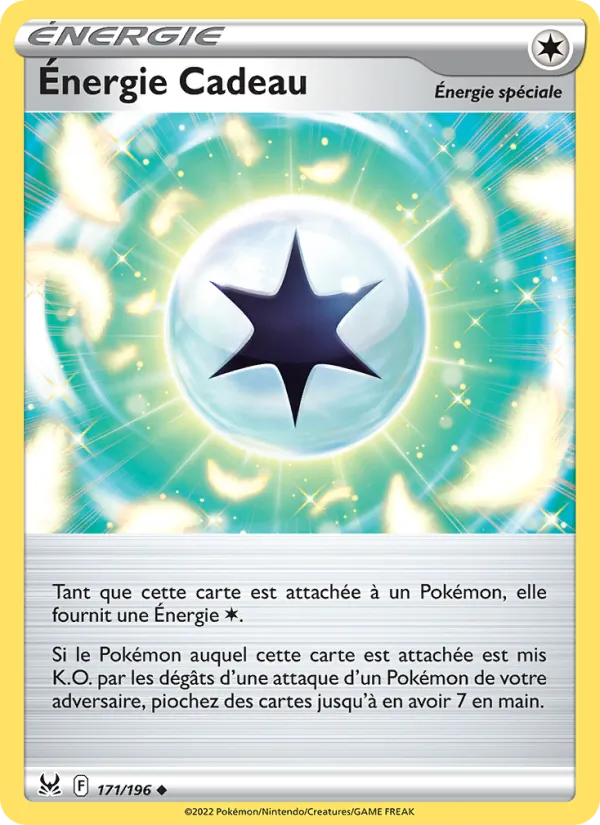 Carte Pokémon Énergie Cadeau de l'extension Origine Perdue