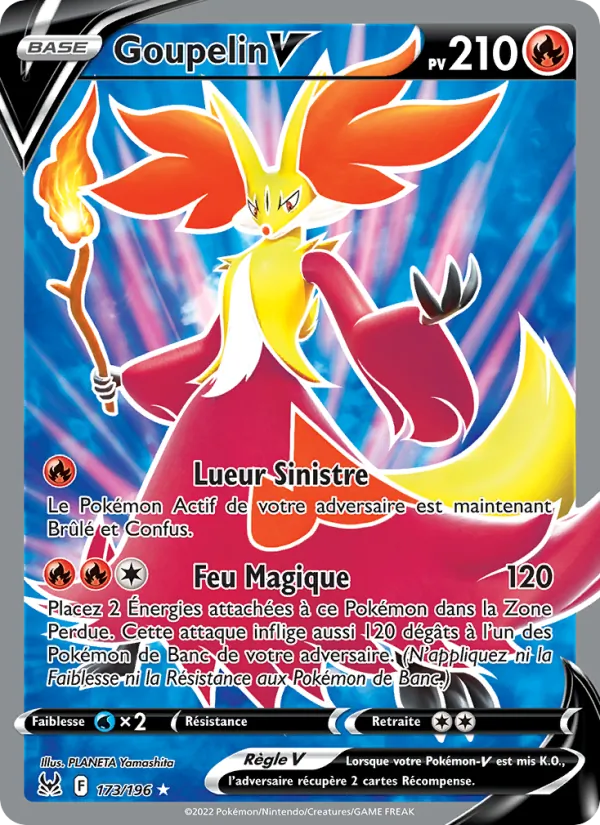 Carte Pokémon Goupelin V de l'extension Origine Perdue