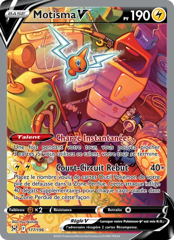 Carte Pokémon Motisma V de l'extension Origine Perdue