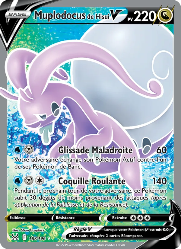 Carte Pokémon Muplodocus de Hisui V de l'extension Origine Perdue
