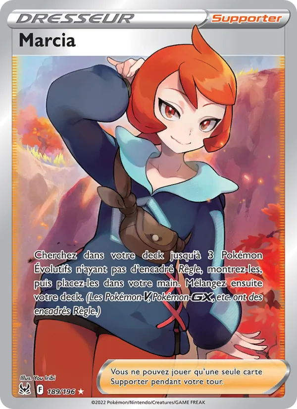 Carte Pokémon Marcia de l'extension Origine Perdue