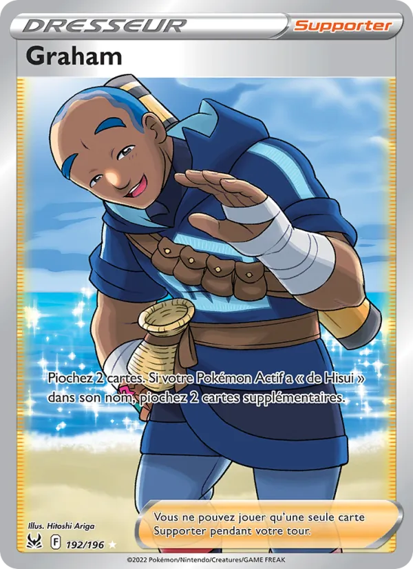 Carte Pokémon Graham de l'extension Origine Perdue