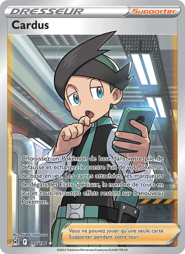 Carte Pokémon Cardus de l'extension Origine Perdue