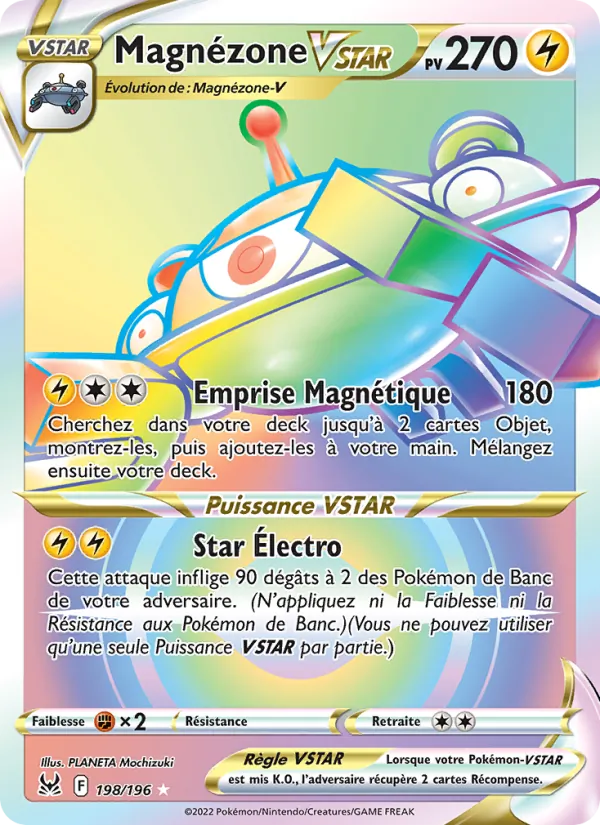Carte Pokémon Magnézone VSTAR de l'extension Origine Perdue