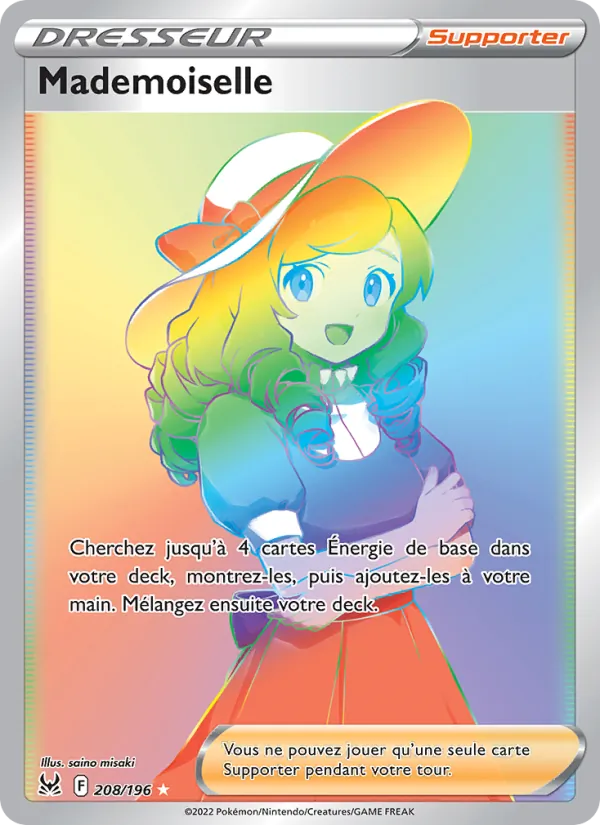 Carte Pokémon Mademoiselle de l'extension Origine Perdue