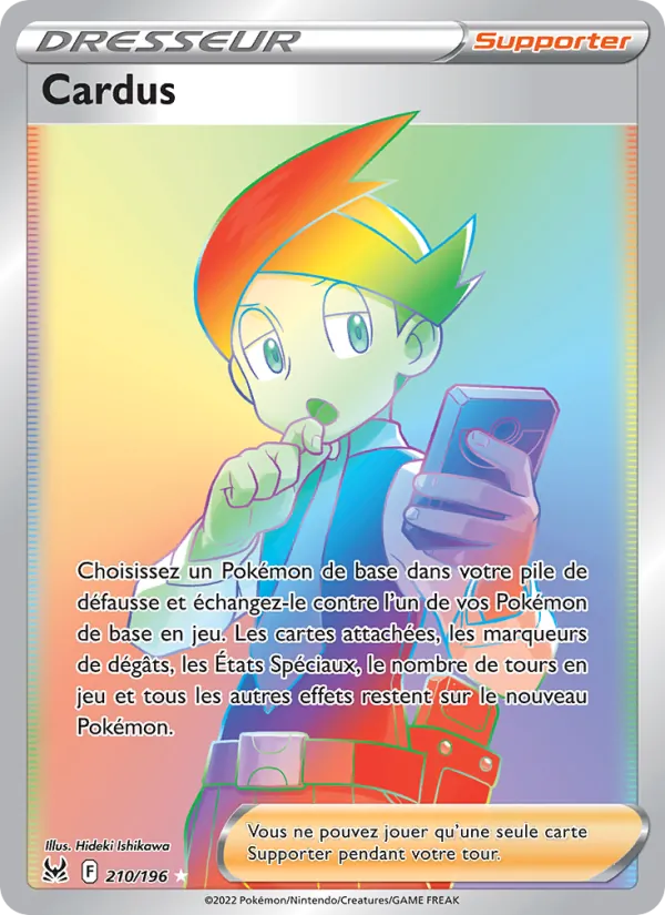 Carte Pokémon Cardus de l'extension Origine Perdue