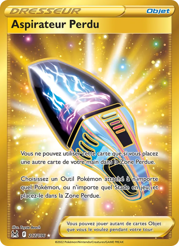 Carte Pokémon Aspirateur Perdu de l'extension Origine Perdue