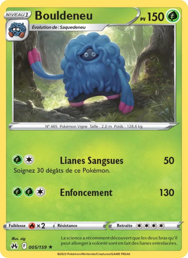 Carte Pokémon Bouldeneu de l'extension Zénith Suprême