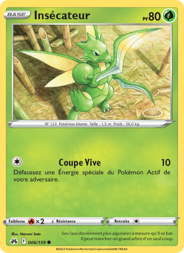 Carte Pokémon Insécateur de l'extension Zénith Suprême