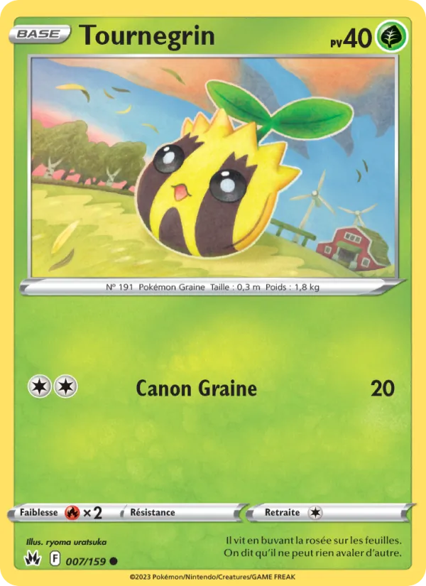 Carte Pokémon Tournegrin de l'extension Zénith Suprême