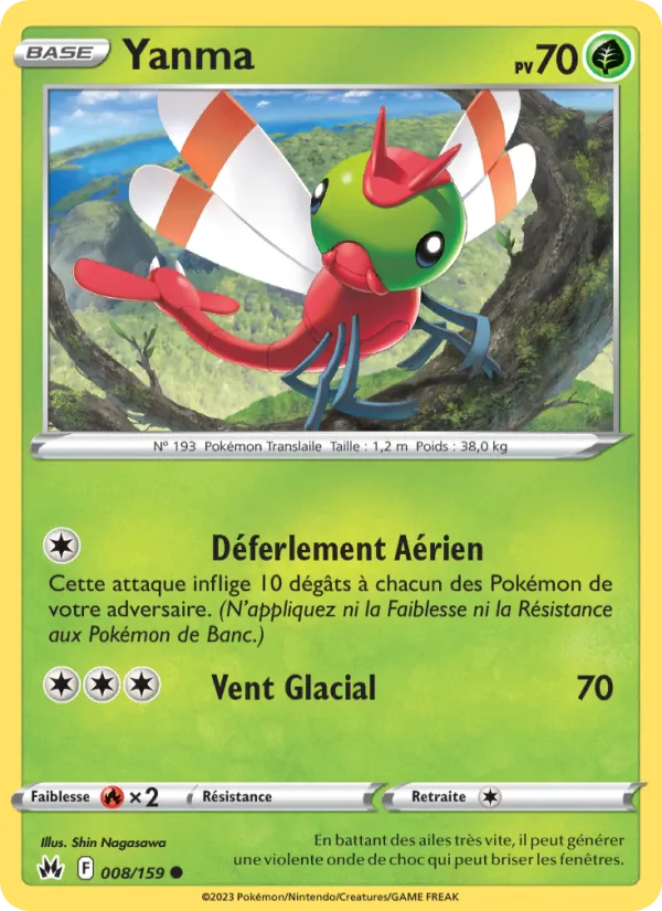 Carte Pokémon Yanma de l'extension Zénith Suprême