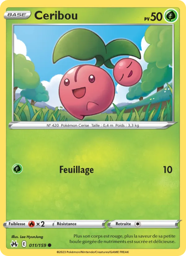 Carte Pokémon Ceribou de l'extension Zénith Suprême