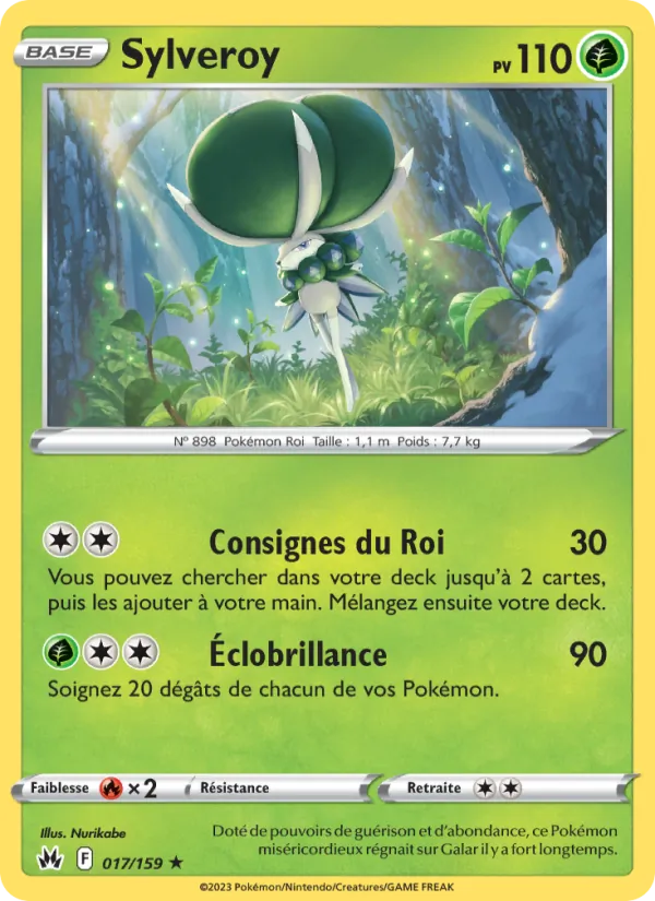 Carte Pokémon Sylveroy de l'extension Zénith Suprême