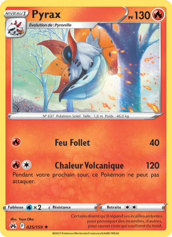 Carte Pokémon Pyrax de l'extension Zénith Suprême