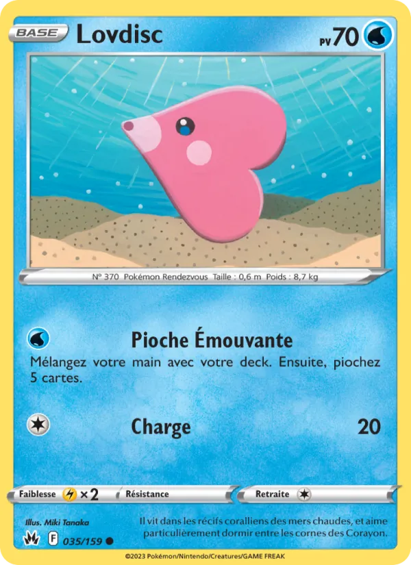 Carte Pokémon Lovdisc de l'extension Zénith Suprême