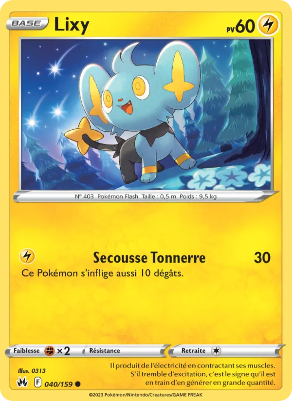 Carte Pokémon Lixy de l'extension Zénith Suprême