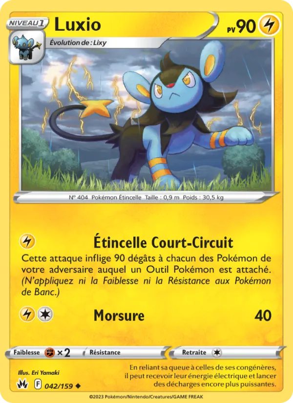 Carte Pokémon Luxio de l'extension Zénith Suprême