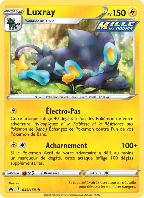 Carte Pokémon Luxray de l'extension Zénith Suprême