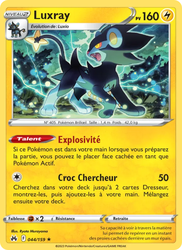 Carte Pokémon Luxray de l'extension Zénith Suprême
