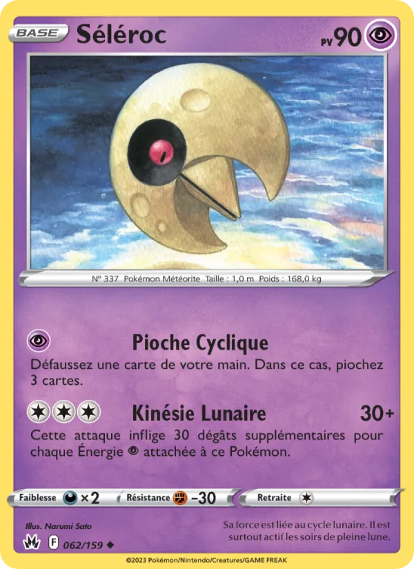 Carte Pokémon Séléroc de l'extension Zénith Suprême