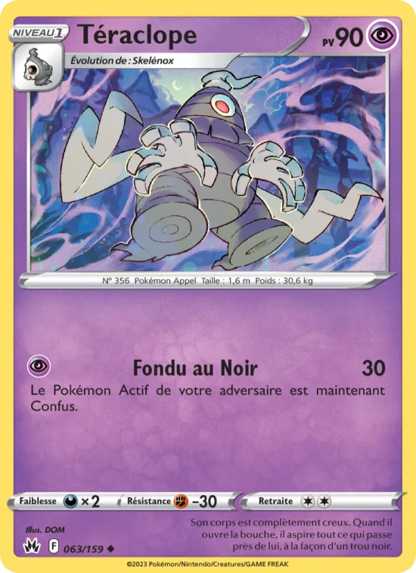 Carte Pokémon Téraclope de l'extension Zénith Suprême