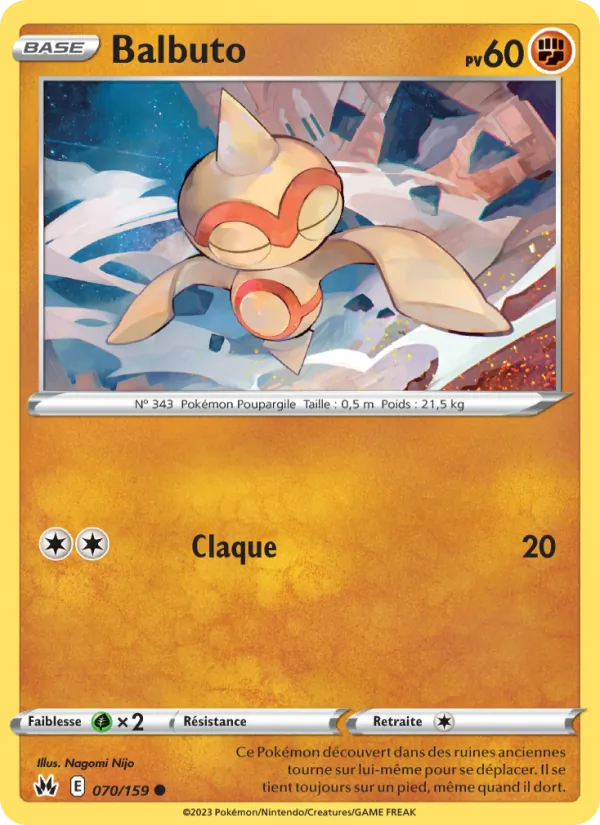 Carte Pokémon Balbuto de l'extension Zénith Suprême