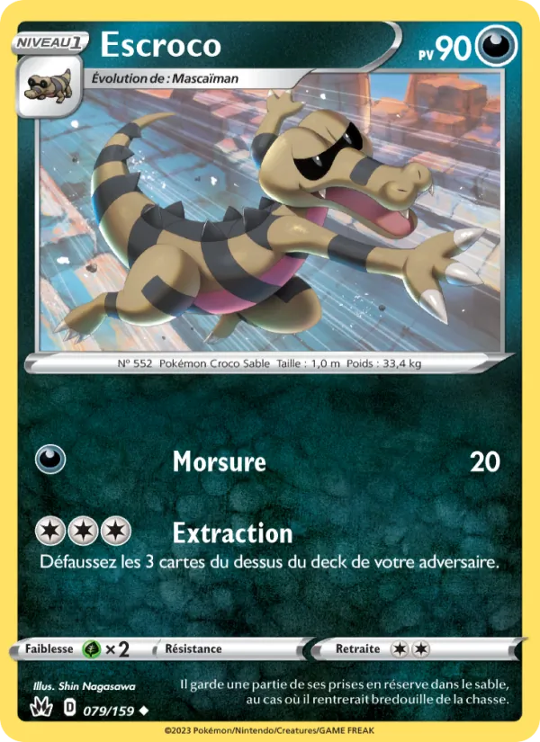 Carte Pokémon Escroco de l'extension Zénith Suprême