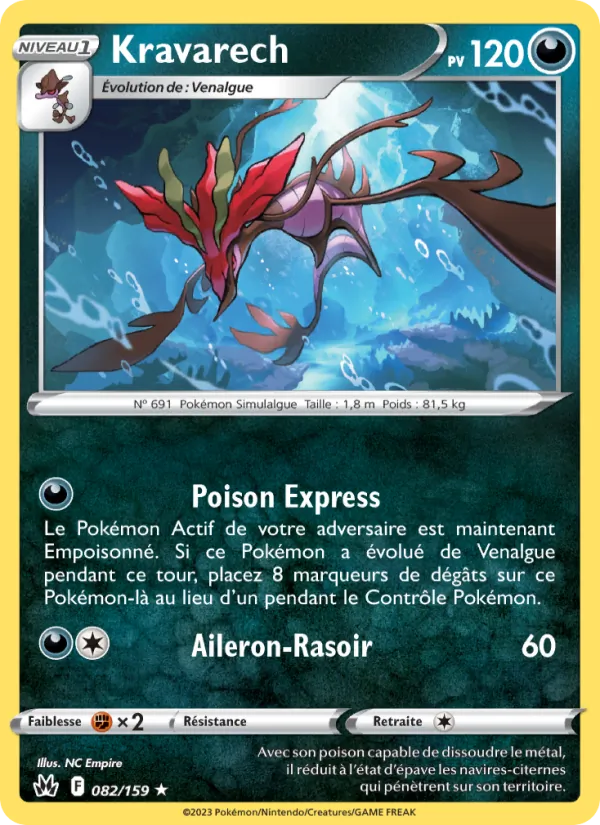 Carte Pokémon Kravarech de l'extension Zénith Suprême