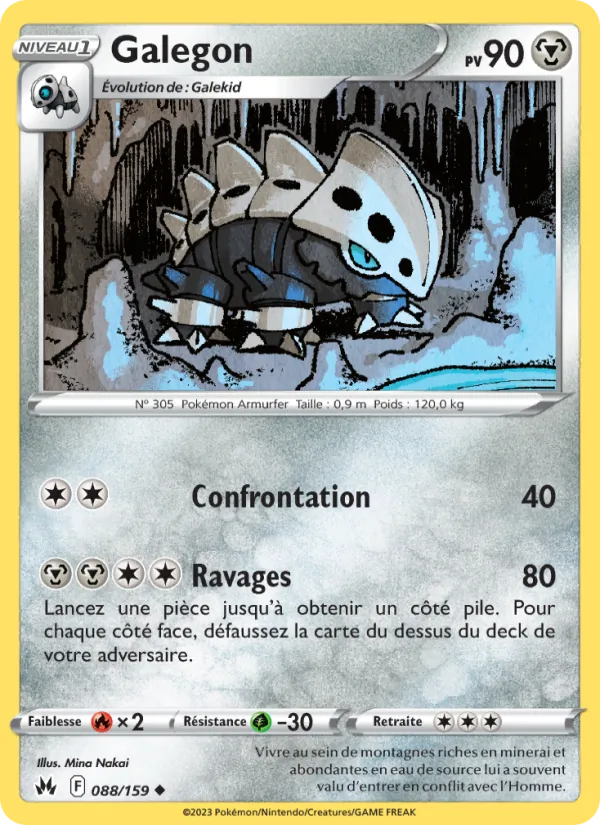 Carte Pokémon Galegon de l'extension Zénith Suprême
