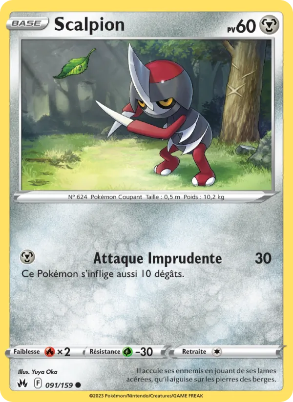 Carte Pokémon Scalpion de l'extension Zénith Suprême
