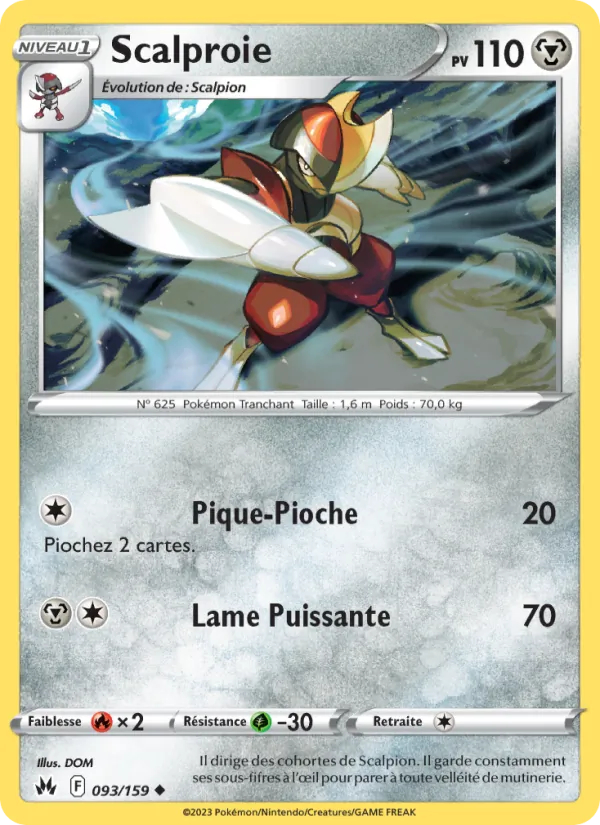 Carte Pokémon Scalproie de l'extension Zénith Suprême