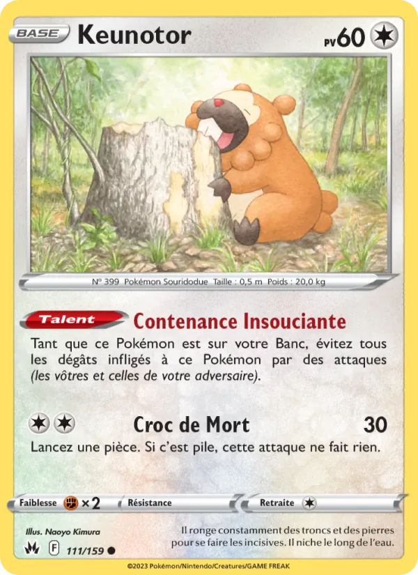 Carte Pokémon Keunotor de l'extension Zénith Suprême