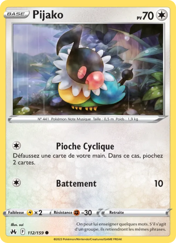Carte Pokémon Pijako de l'extension Zénith Suprême