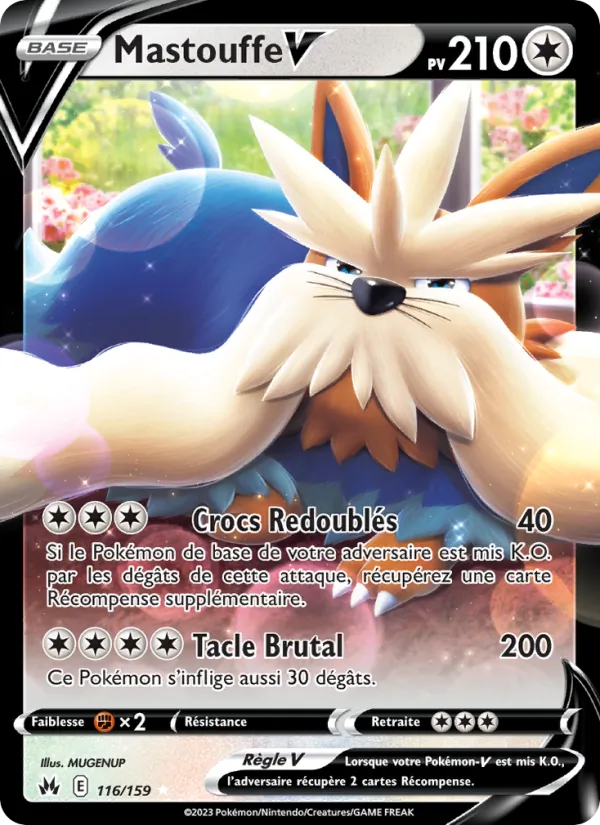 Carte Pokémon Mastouffe V de l'extension Zénith Suprême