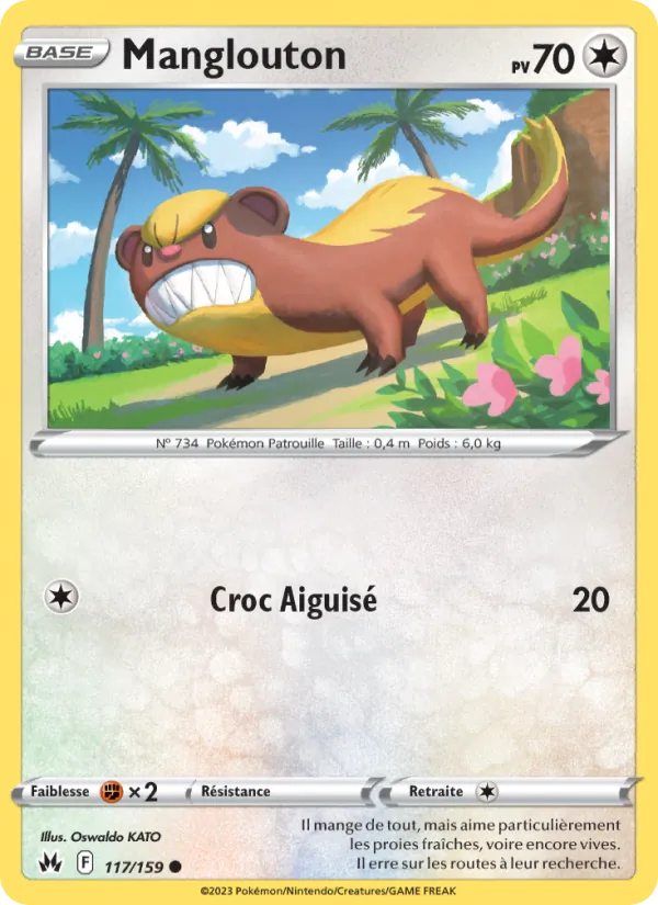 Carte Pokémon Manglouton de l'extension Zénith Suprême