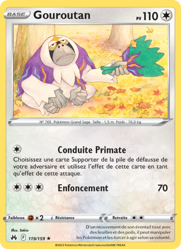 Carte Pokémon Gouroutan de l'extension Zénith Suprême