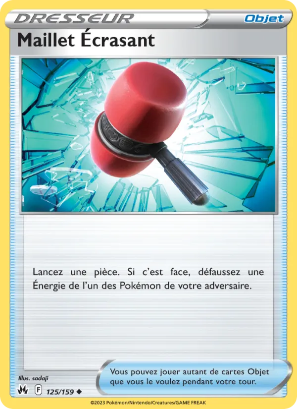 Carte Pokémon Maillet Écrasant de l'extension Zénith Suprême