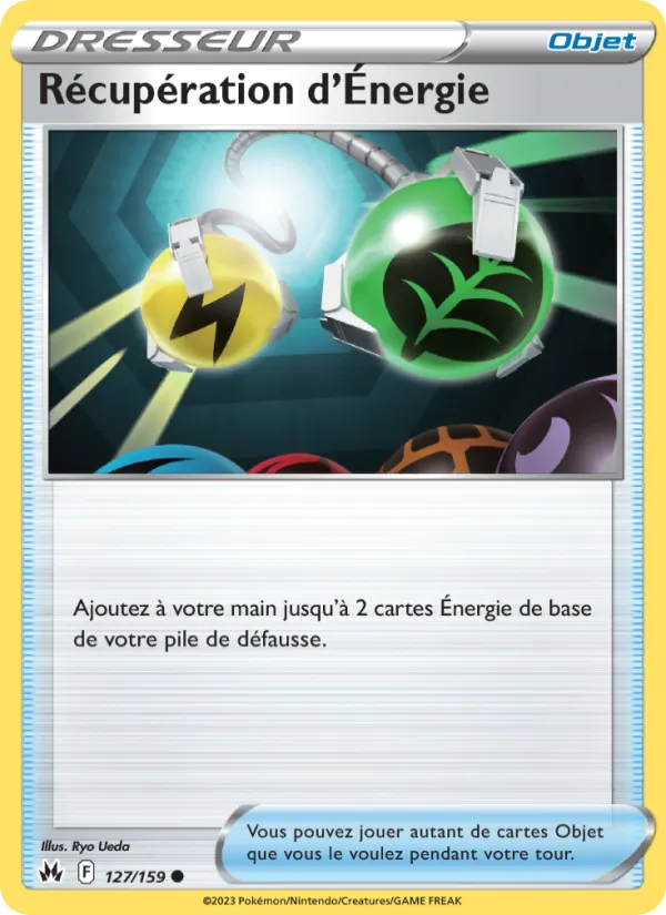 Carte Pokémon Récupération d'Énergie de l'extension Zénith Suprême