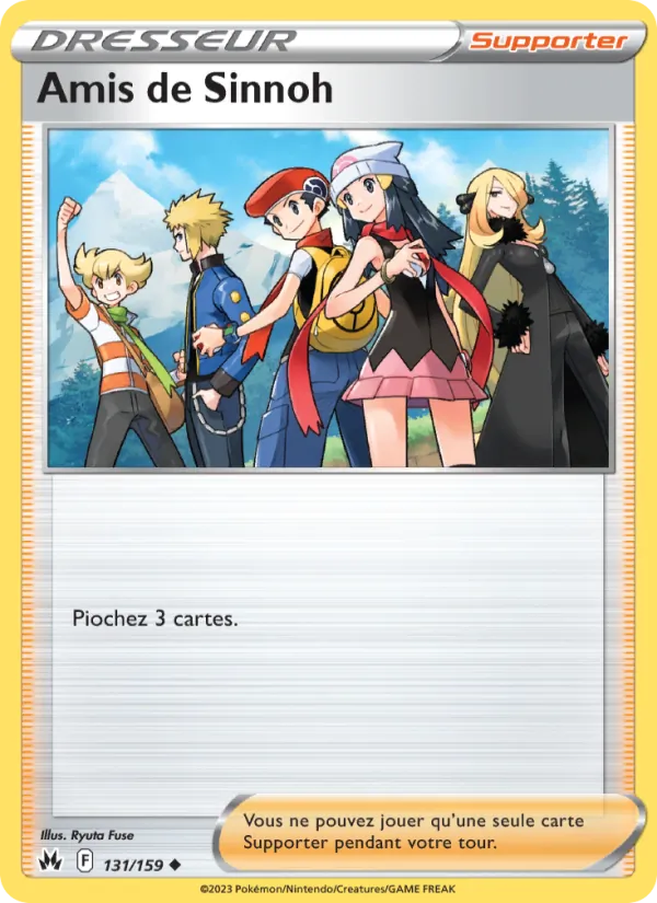 Carte Pokémon Amis de Sinnoh de l'extension Zénith Suprême