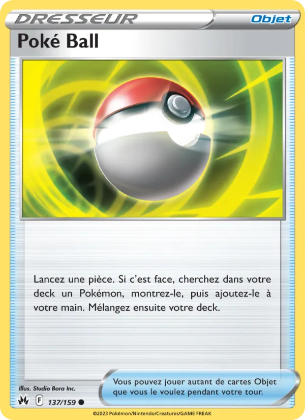 Carte Pokémon Poké Ball de l'extension Zénith Suprême
