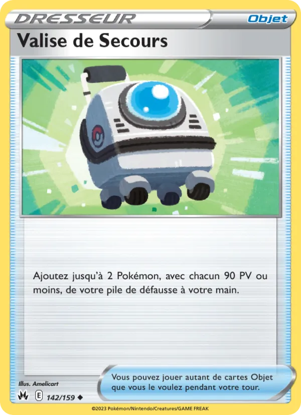Carte Pokémon Valise de Secours de l'extension Zénith Suprême