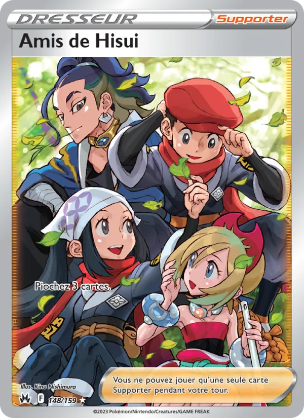 Carte Pokémon Amis de Hisui de l'extension Zénith Suprême