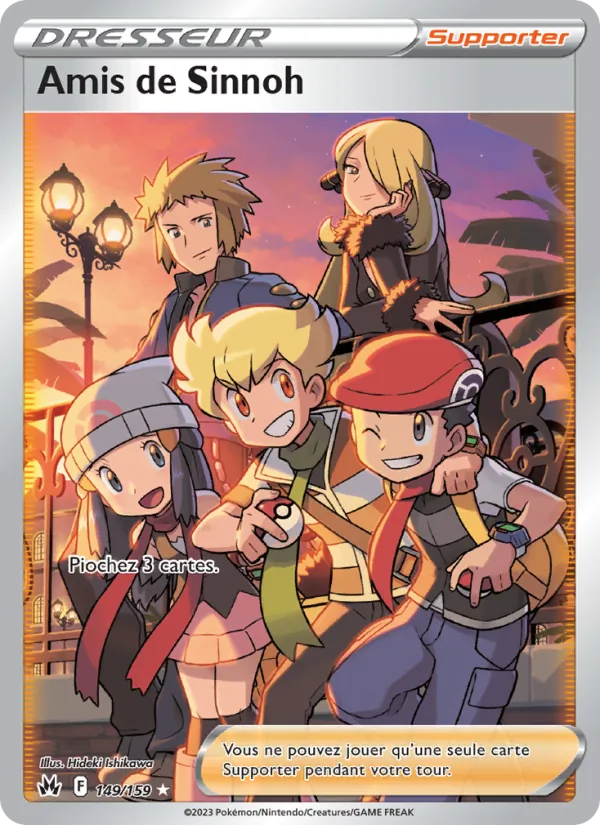 Carte Pokémon Amis de Sinnoh de l'extension Zénith Suprême