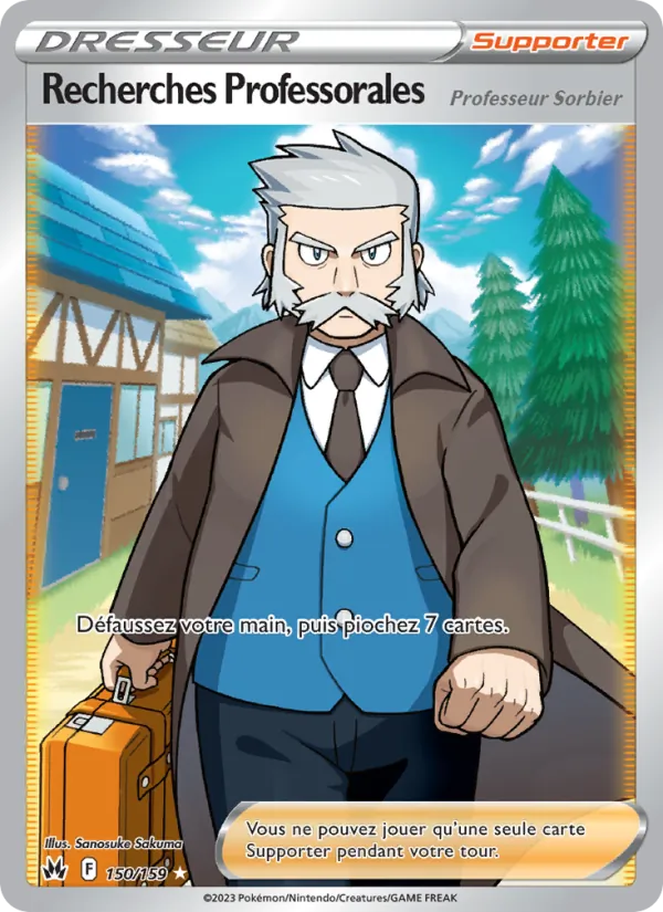 Carte Pokémon Recherches Professorales de l'extension Zénith Suprême