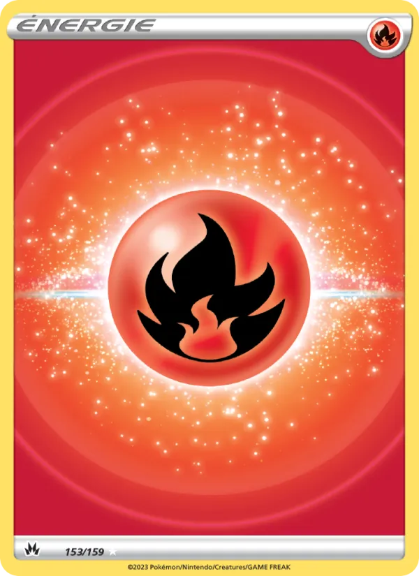 Carte Pokémon Énergie Feu de l'extension Zénith Suprême