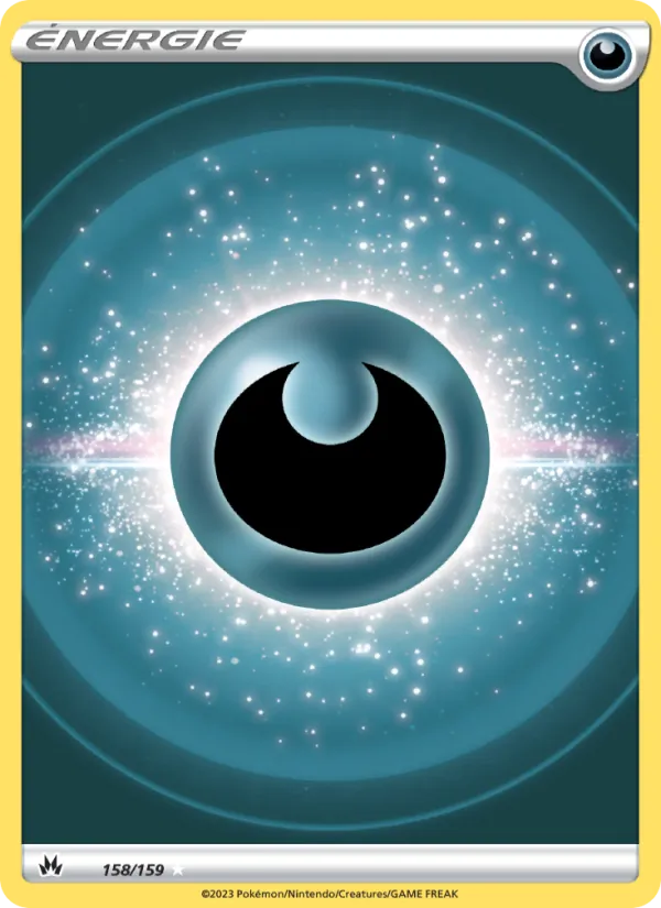 Carte Pokémon Énergie Obscurité de l'extension Zénith Suprême