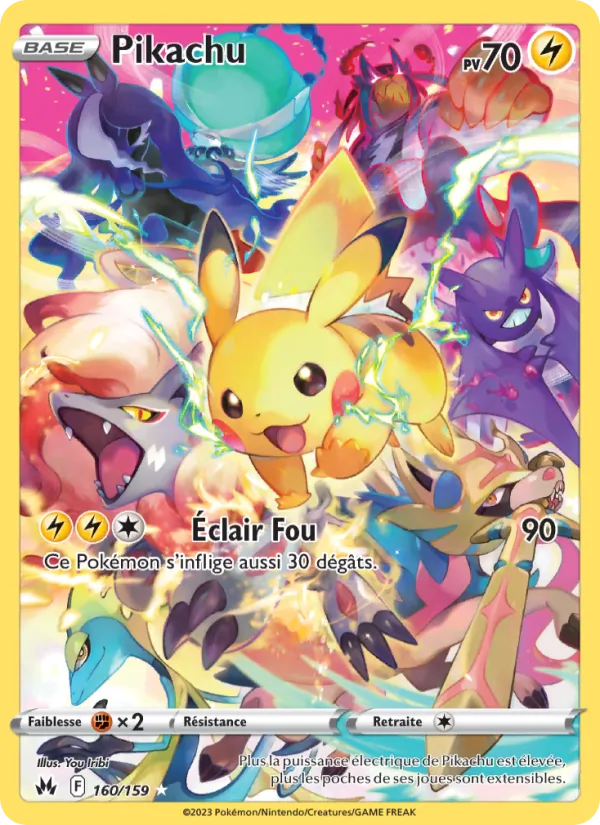 Carte Pokémon Pikachu de l'extension Zénith Suprême