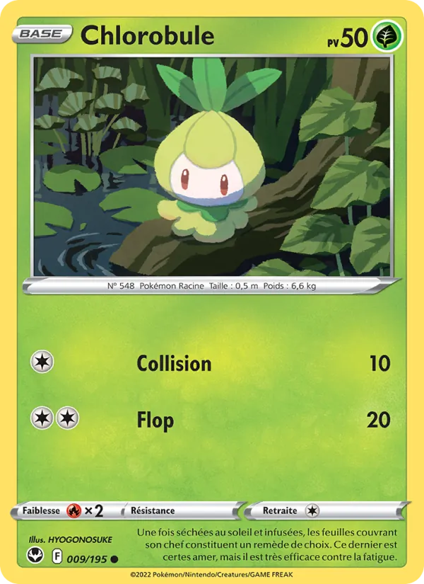 Carte Pokémon Chlorobule de l'extension Tempête Argentée